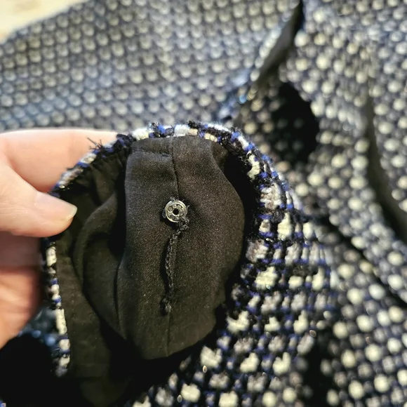 Banana Republic Black, Blue and White Midi Dress - Picture 7 of 15